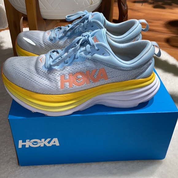 Hoka Shoes - Hoka BONDI 8 (Size 8) color: Summer Song / Country Air